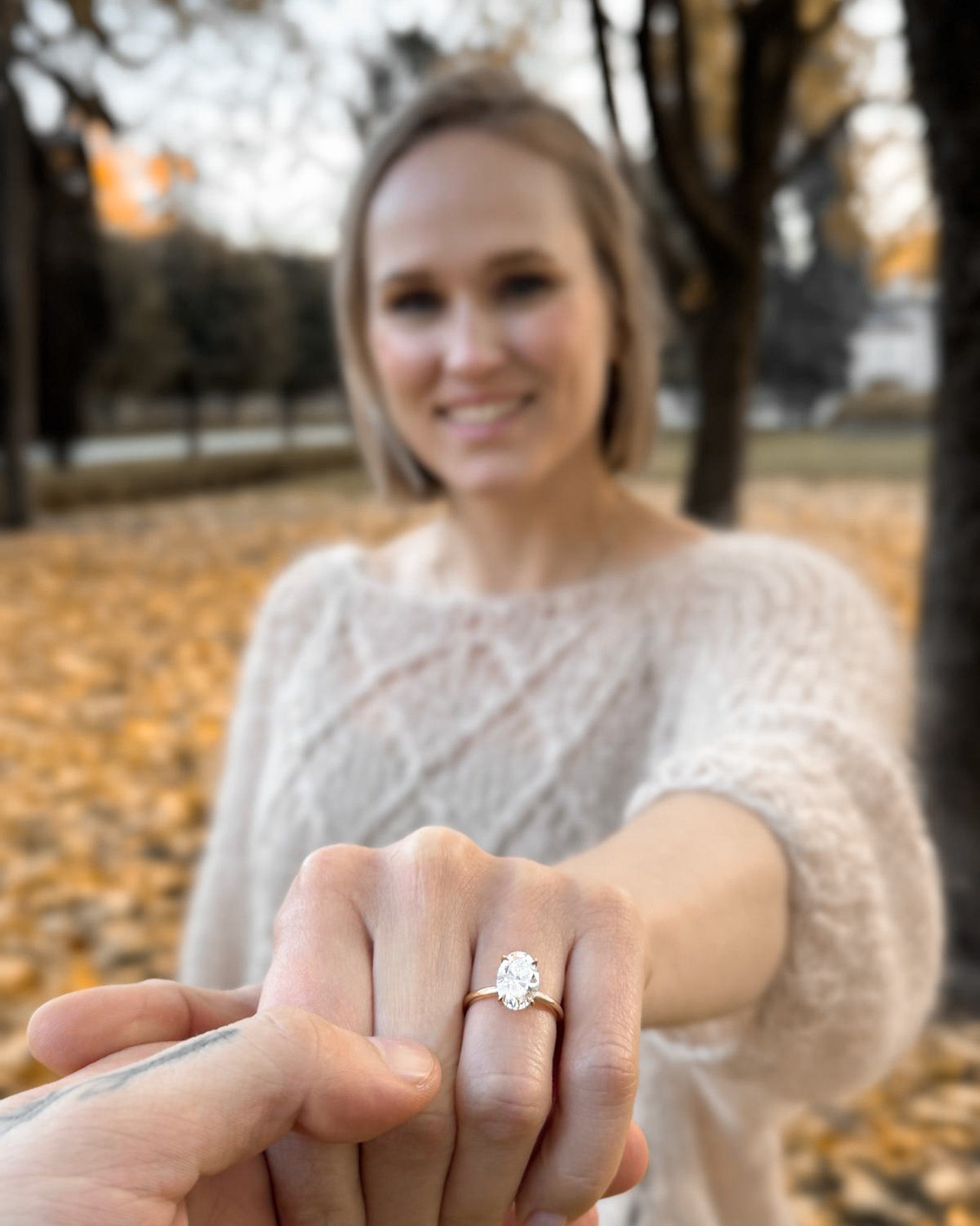 A love story told through a 2.5ct oval diamond