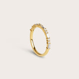 Round & Baguette Diamond Ring