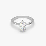 The Marquise Six Prong Solitaire