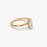 The Marquise Six Prong Solitaire