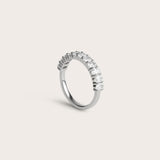 Oval Half Eternity Ring