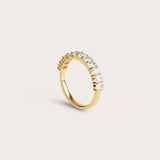 Oval Half Eternity Ring