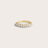 Oval Half Eternity Ring