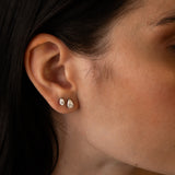 Pear Studs Large -timanttikorvakorut (1tcw)